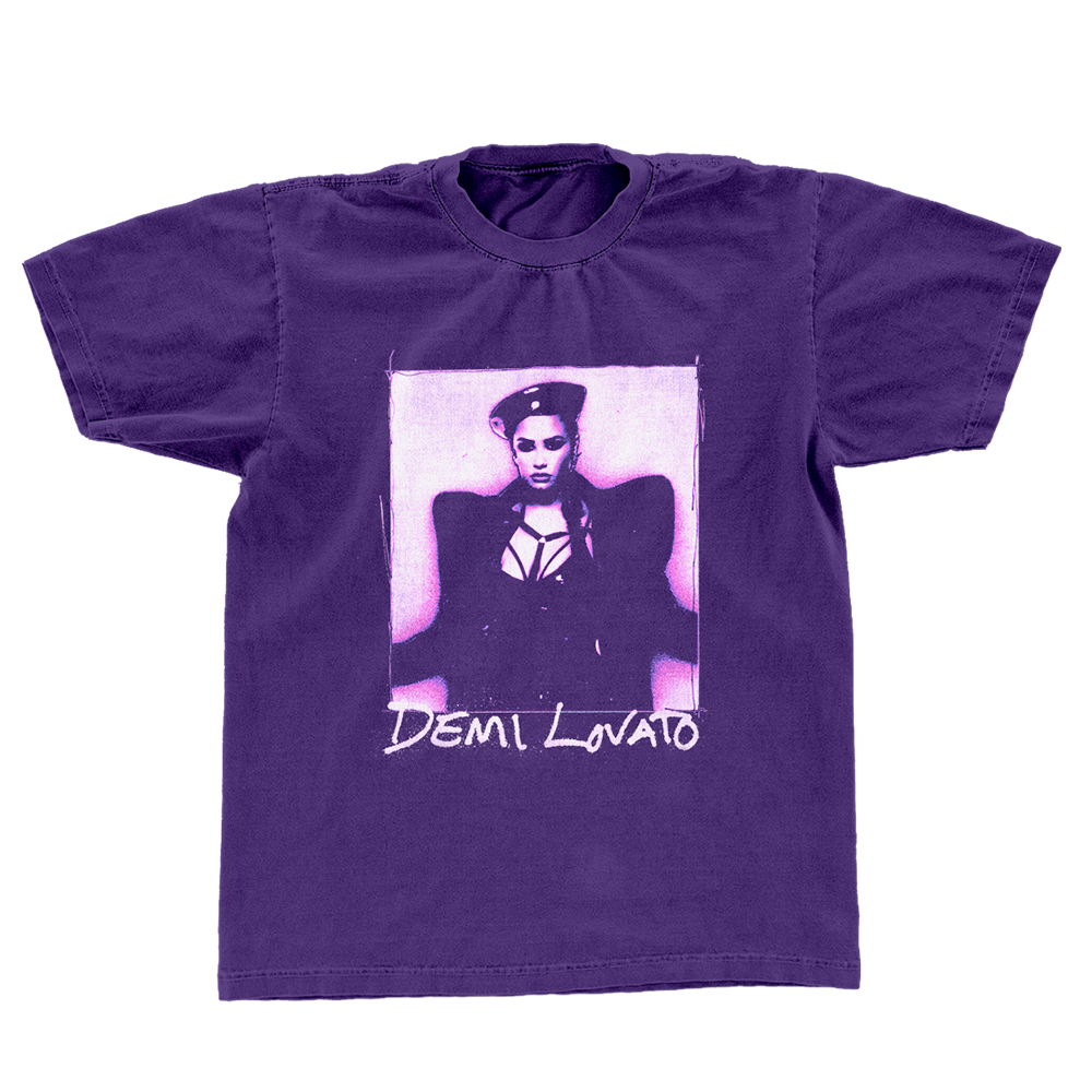 Lilac Gradient Photo T Shirt Demi Lovato Official Store 