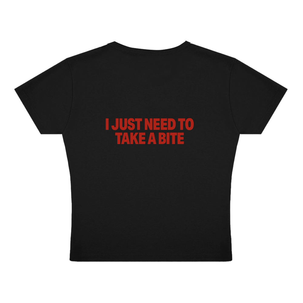 TASTE FOR THE CHERRY BABY TEE (BLACK) BACK
