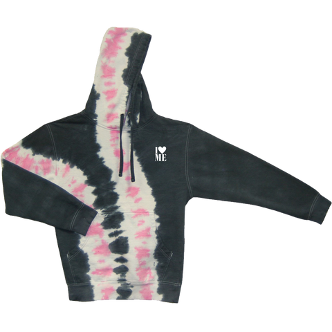 I LOVE ME TIE DYE HOODIE