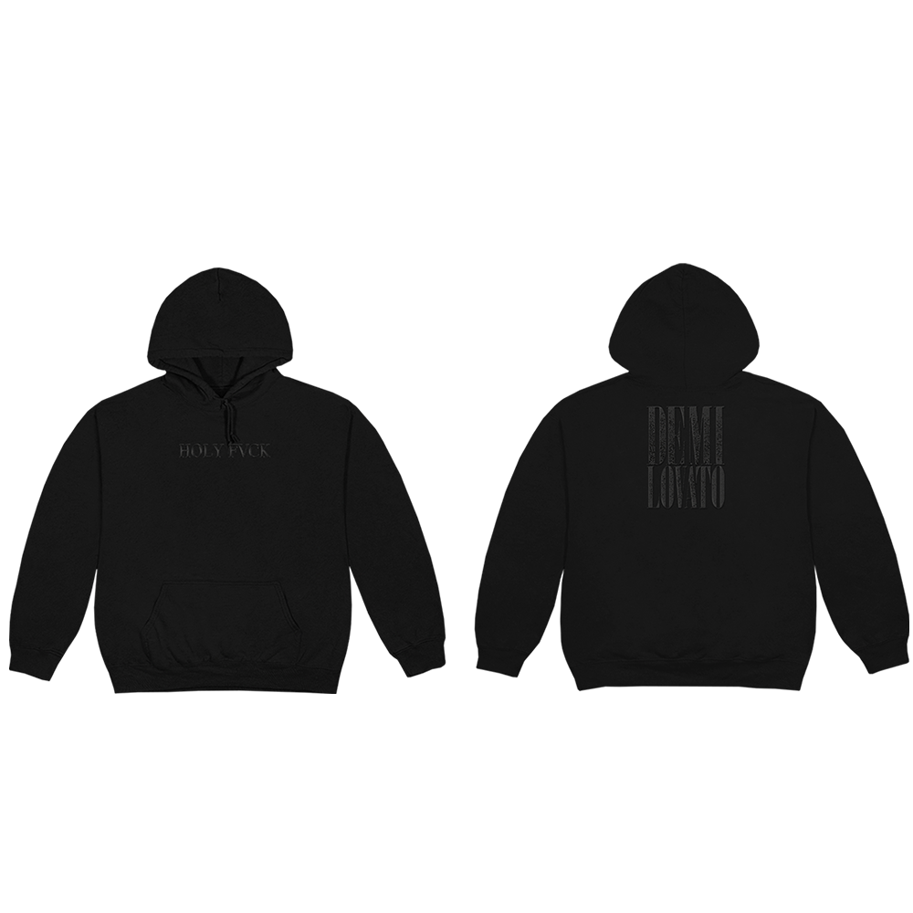HOLY FVCK BLACK TONAL HOODIE - Demi Lovato Official Store HOLY FVCK BLACK TONAL HOODIE - Demi Lovato Official Store