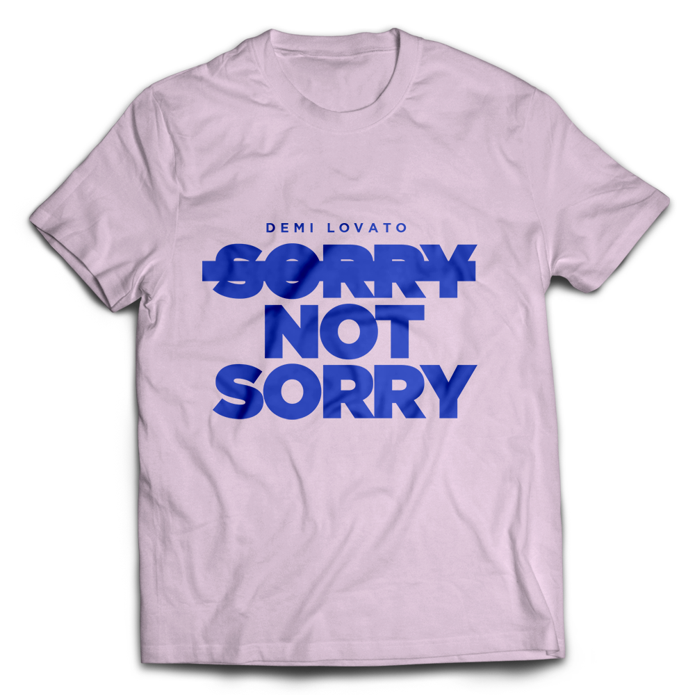 Sorry Not Sorry Men's Pink Tee