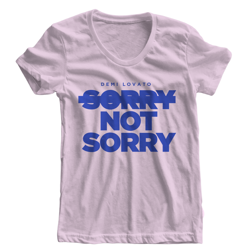 Sorry Not Sorry Women's Pink Tee