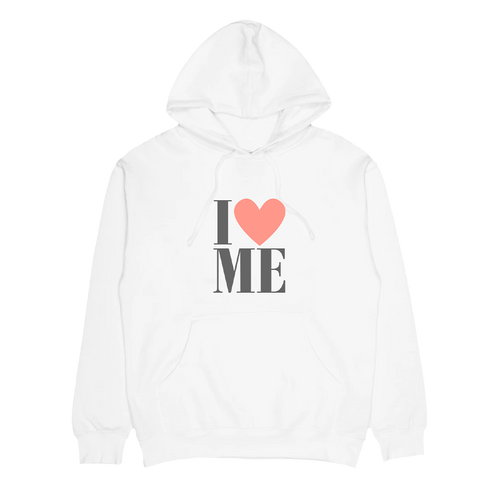 I LOVE ME WHITE HOODIE